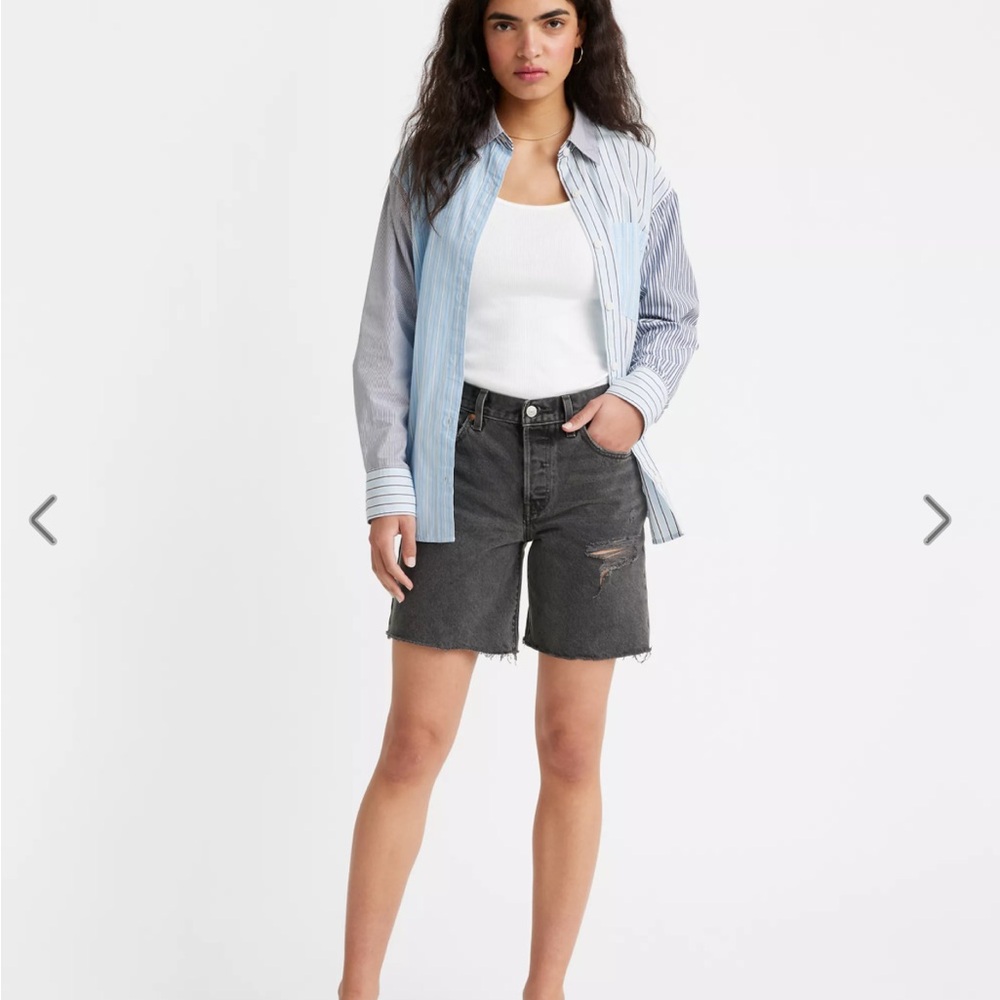 Levi's Women's vintage distressed 501 jean shorts